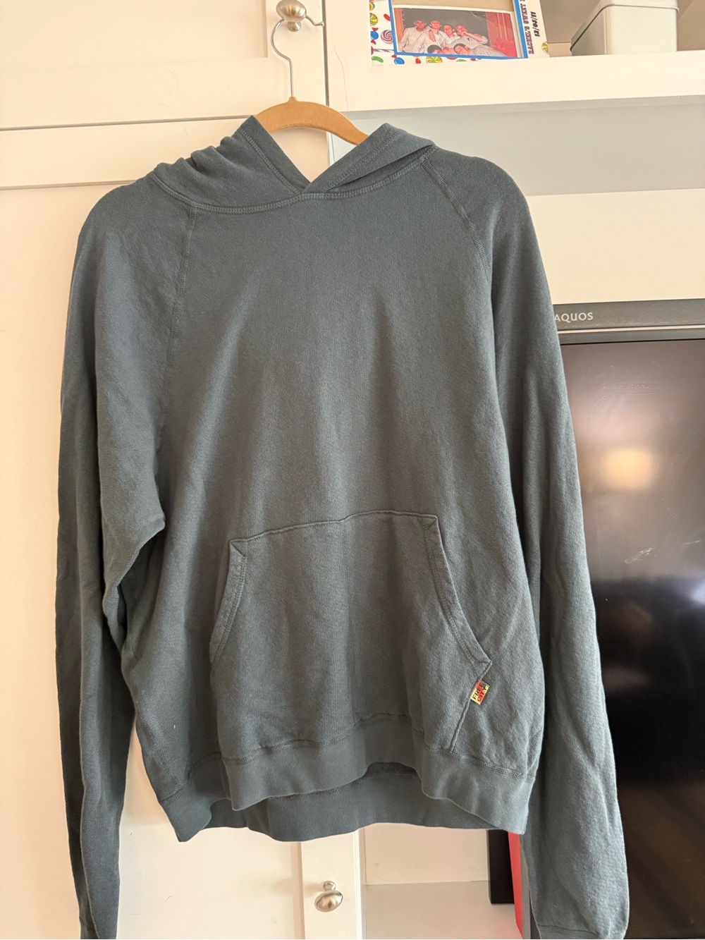freecity Pullover Hoodie in Slate Teal Gray